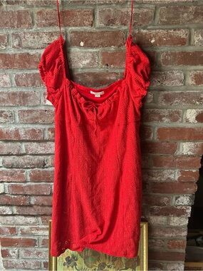Aeropostale Red Ruffle Top